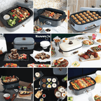 Lẩu điện phủ gốm Ceramic 2 trong 1 Kuvings KMG-200B [4.0L]