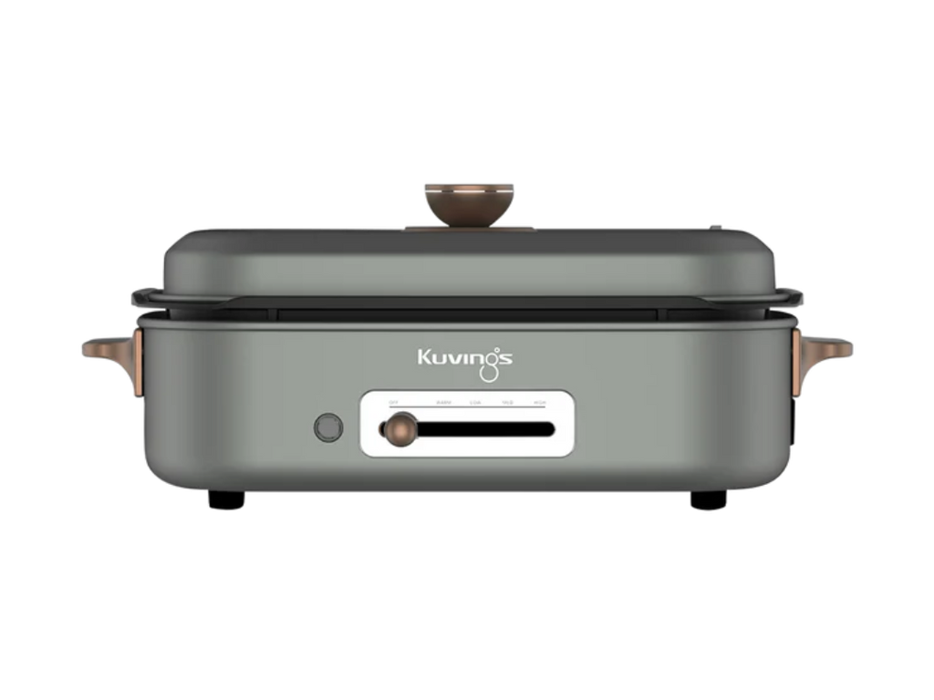Lẩu điện phủ gốm Ceramic 2 trong 1 Kuvings KMG-200B [4.0L]
