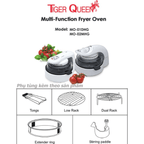 Lò nướng thủy tinh đa năng halogen Tiger Queen MO-02MHG (12.0L)