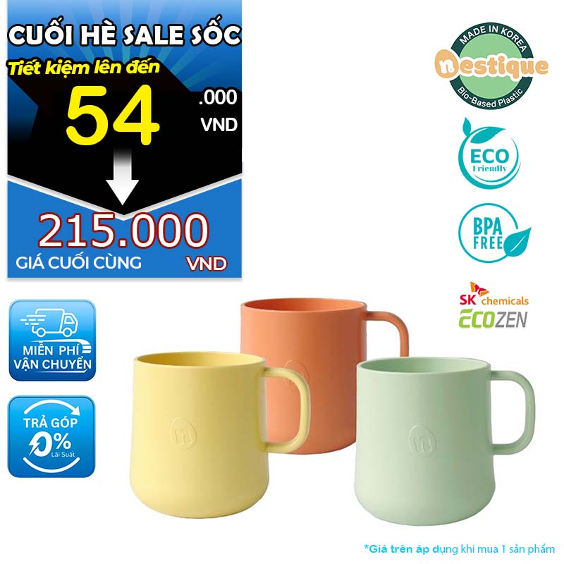 Ly uống nước trẻ em cao cấp hiệu Nestique N-41 (2024 Color) [200ml]