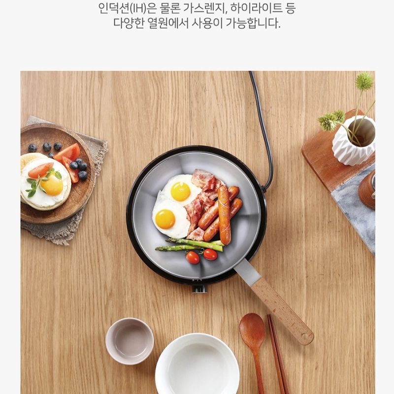 Bộ nồi chảo inox cao cấp hiệu POONGNYUN [PN] MWIS-SET [3 món]