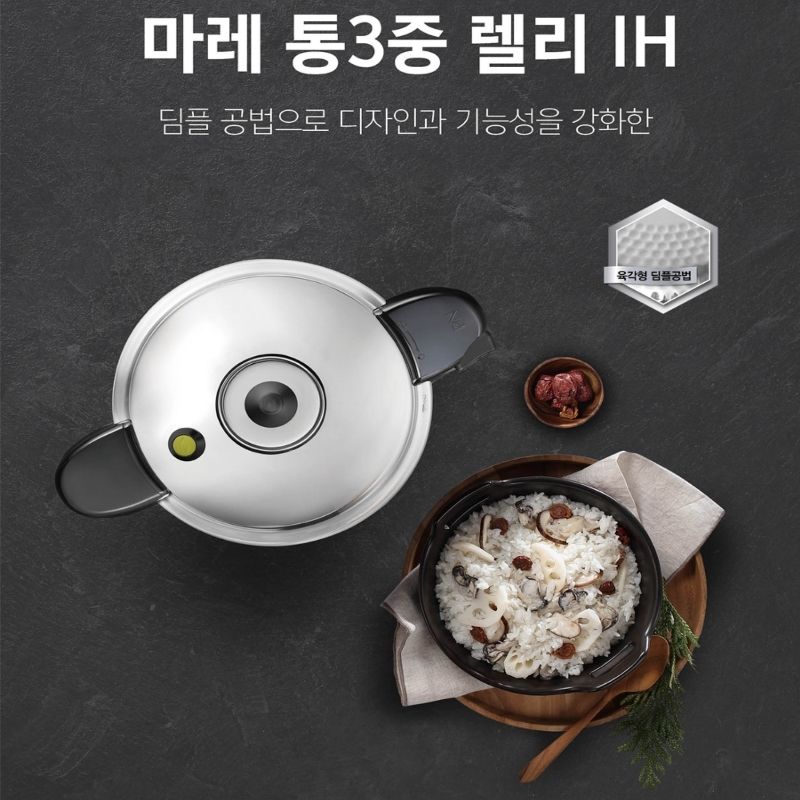 Nồi áp suất inox hiệu POONGNYUN [PN] MLRPC-06(IH) [3.5L]
