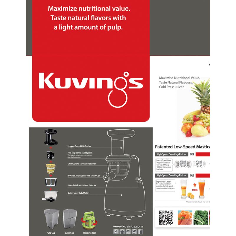 Máy ép chậm hiệu Kuvings NS-120CBM2 [400ml]