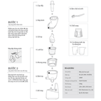 Máy ép chậm Kuvings NS-625CBS2 [400ml]