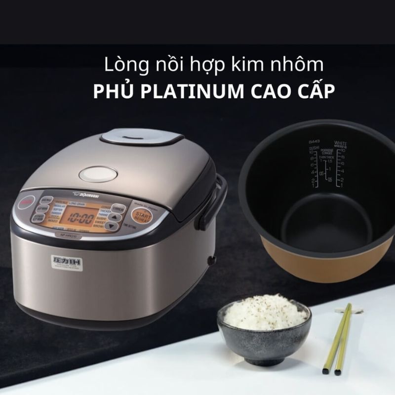 Nồi cơm điện tử cao tần áp suất "AI" Zojirushi NP-HRQ18 [1.8L]