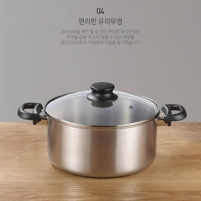 Nồi casserole Inox cao cấp hiệu POONGNYUN WNPT-24C(IH) [4.0L]
