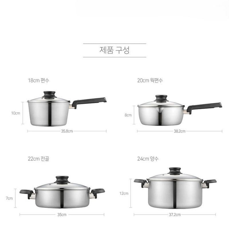 Nồi lẩu Inox cao cấp hiệu POONGNYUN WNPT-22CL(IH) [2.0L]