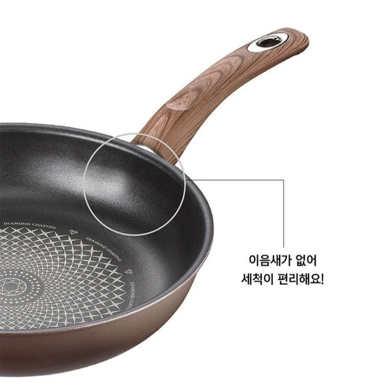 Chảo gang vuông chống dính chiên trứng hiệu POONGNYUN [PN] NSDTFP-25S(IH) [25x21CM]
