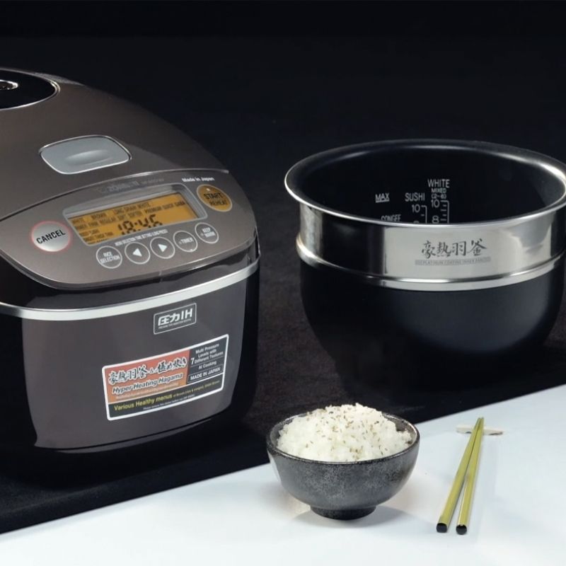 Nồi cơm điện tử cao tần áp suất "AI" Zojirushi NP-BSQ18V [1.8L]