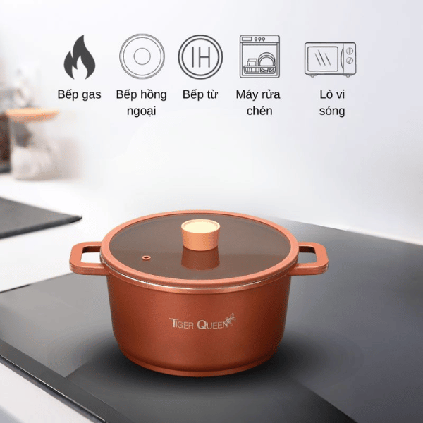 Nồi hầm Ceramic IH hiệu Tiger Queen CWCB-24CH [24cm – 5.18L]