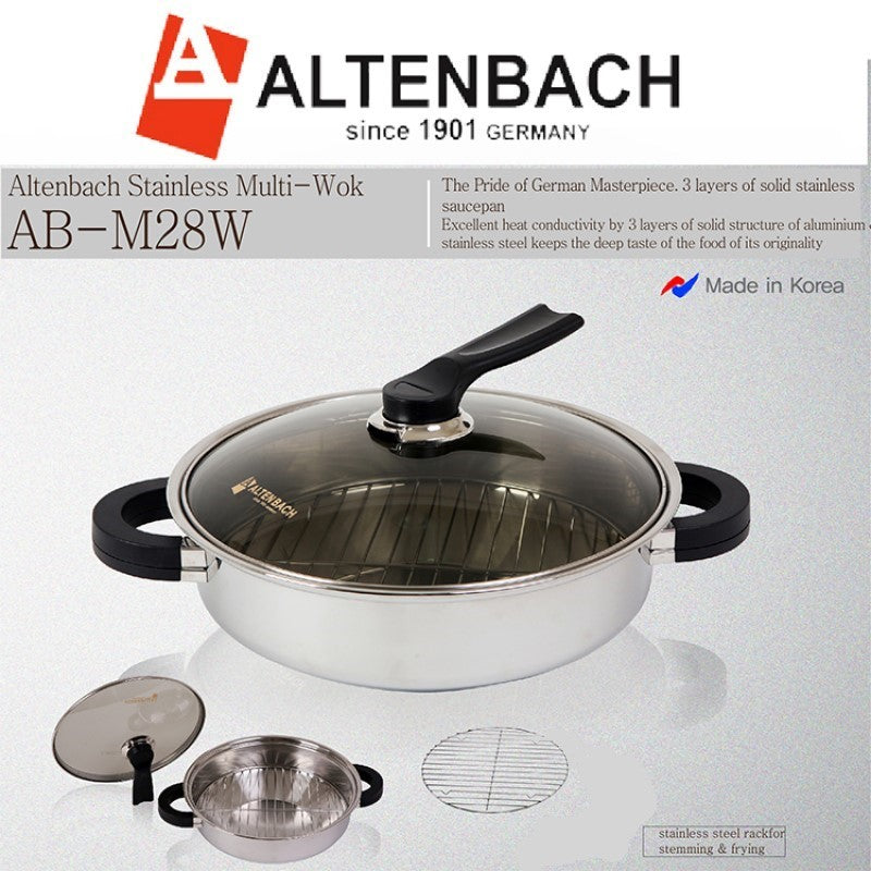 Nồi Inox đa năng 2 in 1 hiệu Altenbach AB-M28W [28cm]