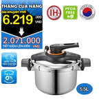 Nồi áp suất Inox 3 lớp IH hiệu PN VTSPC-10 [5.5L]
