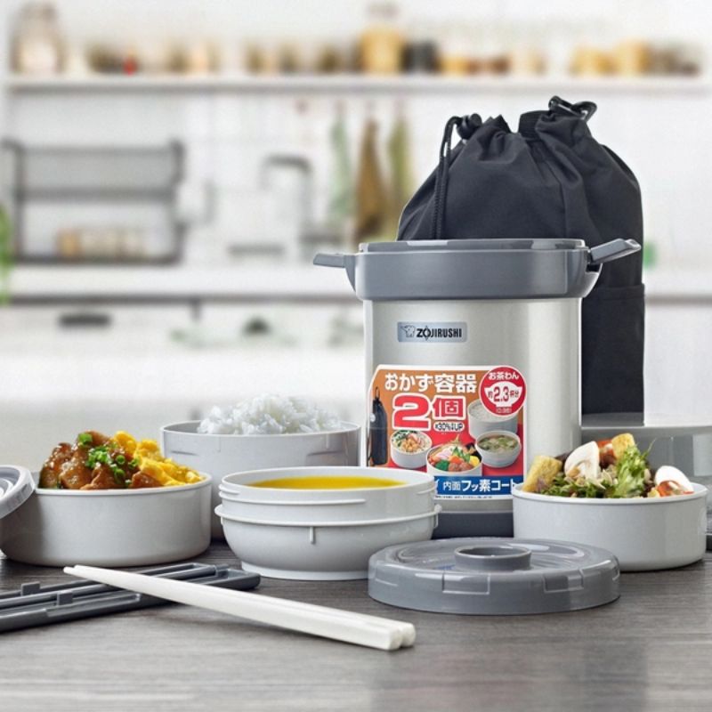 Cà men cơm giữ nhiệt Zojirushi 4 ngăn SL-JAF14