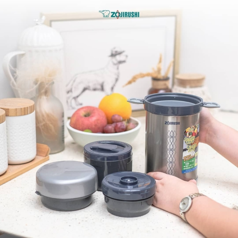 Cà men cơm giữ nhiệt Zojirushi 3 ngăn SL-NC09