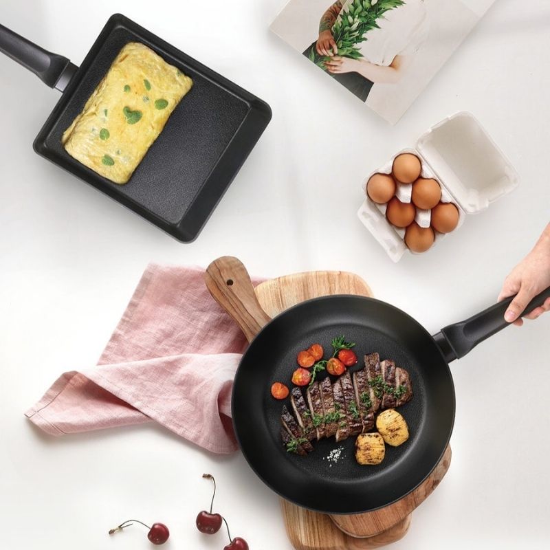 Chảo nhôm chống dính lồng sâu hiệu POONGNYUN [PN] SAWP-30(IH) [30CM]