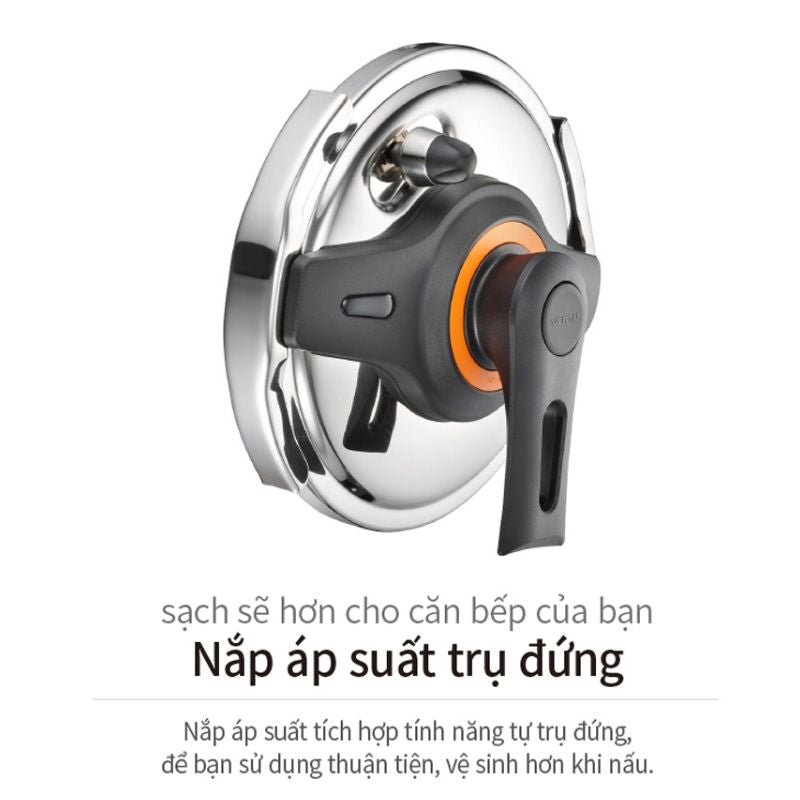 Nồi áp suất Inox 3 lớp IH hiệu PN VTSPC-10 [5.5L]