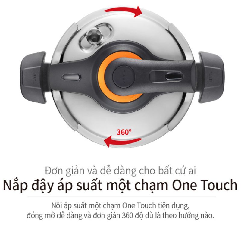 Nồi áp suất Inox 3 lớp IH hiệu PN VTSPC-10 [5.5L]