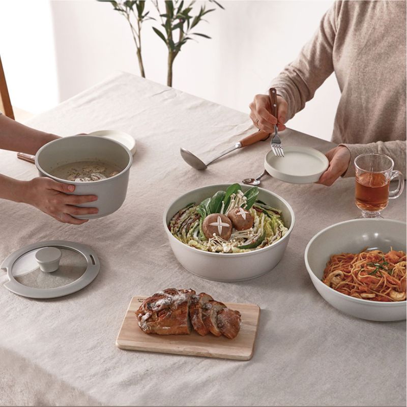 Bộ nồi Ceramic tay cầm rời hiệu PN BNCPT-SET [6 món]