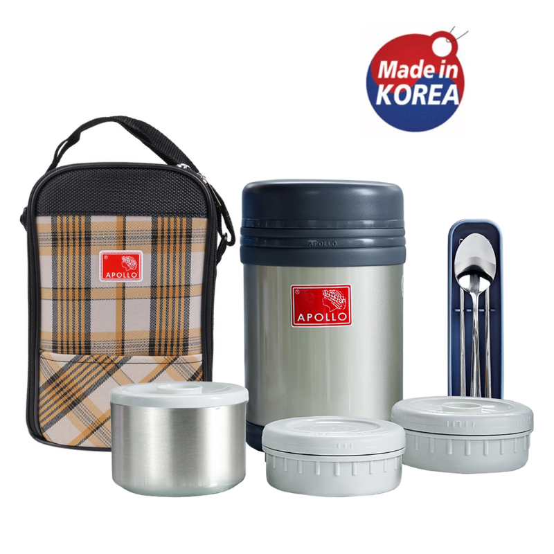 Cà men cơm giữ nhiệt Apollo 3 ngăn APL-1600 [1.55L]