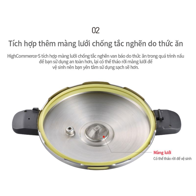 Nồi áp suất Inox 3 lớp hiệu PN PHSPC-20 [11.0L]