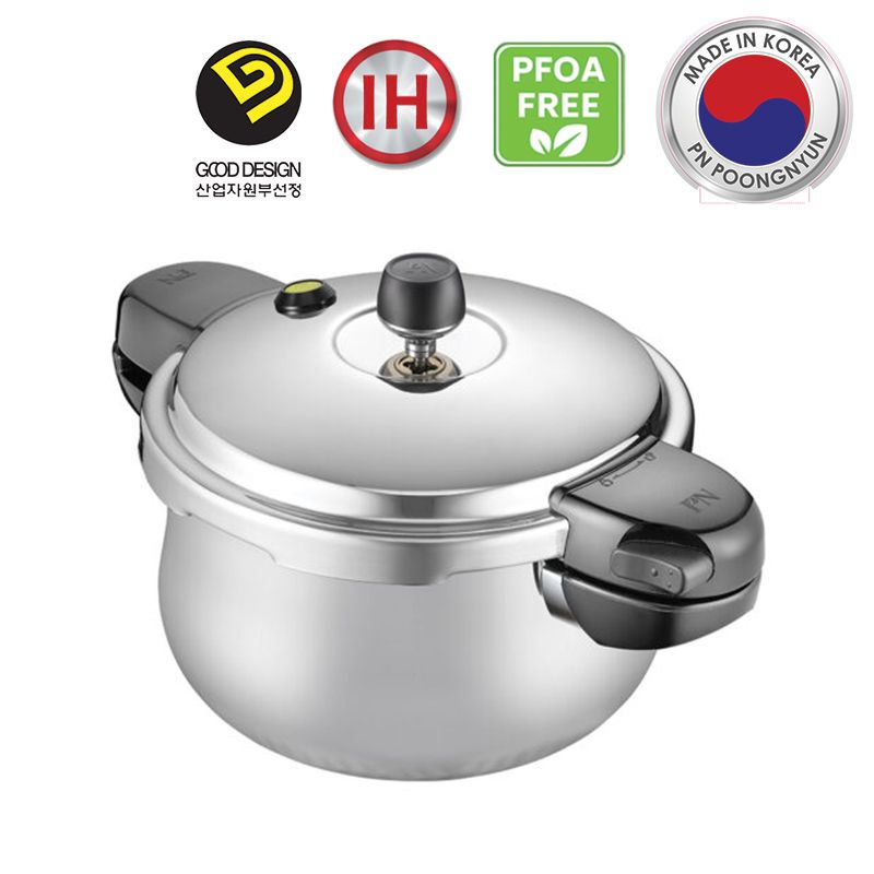 Nồi áp suất Inox 3 lớp IH hiệu PN HNHPC-10(IH) [6.0L]