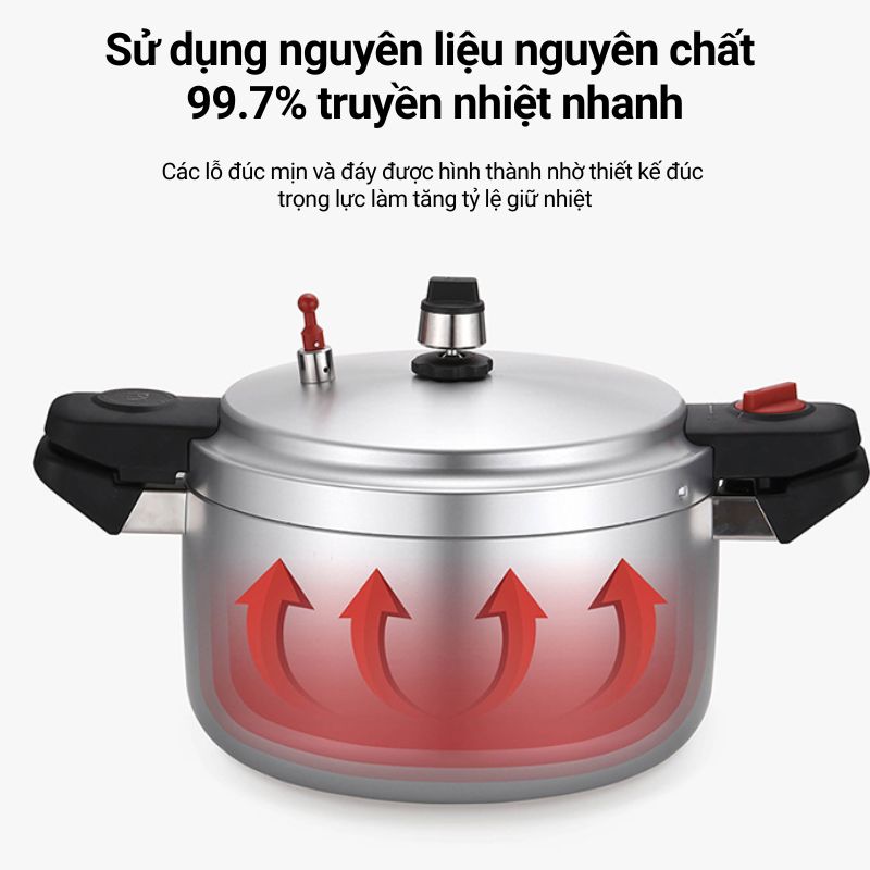 Nồi áp suất nhôm đúc nguyên khối hiệu PN HCAPC-30 [16.0L]
