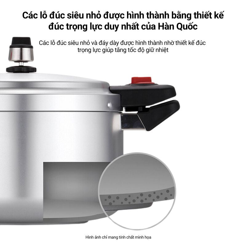 Nồi áp suất nhôm đúc nguyên khối hiệu PN HCAPC-30 [16.0L]