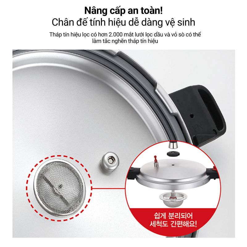 Nồi áp suất nhôm đúc nguyên khối hiệu PN HCAPC-50 [23.0L]