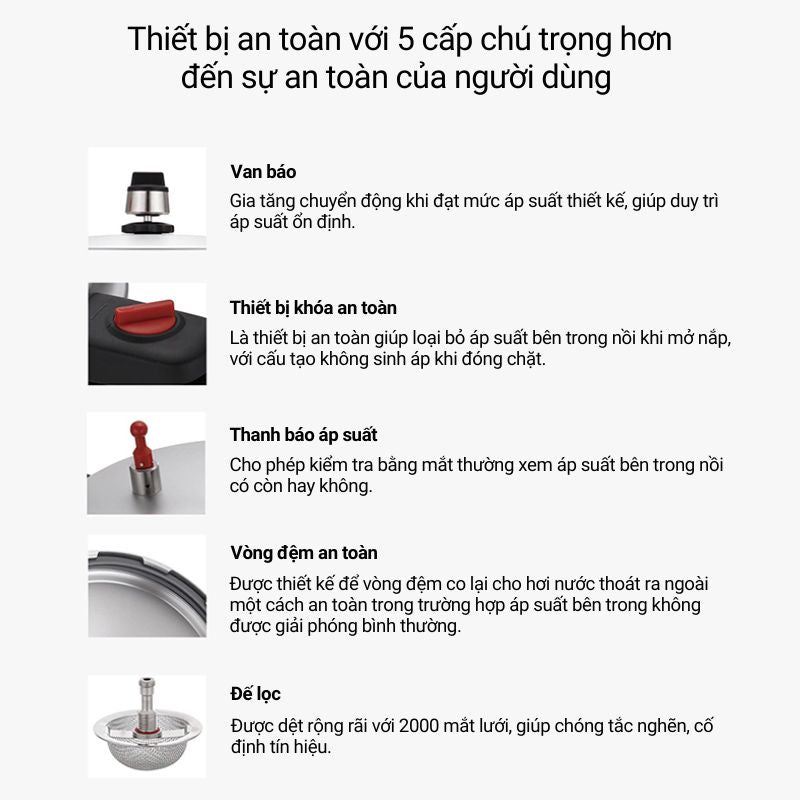 Nồi áp suất nhôm đúc nguyên khối hiệu PN HCAPC-30 [16.0L]