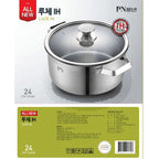 Nồi casserole Inox 1 lớp hiệu PN LCPT-24C(IH) [24cm - 5.3L]