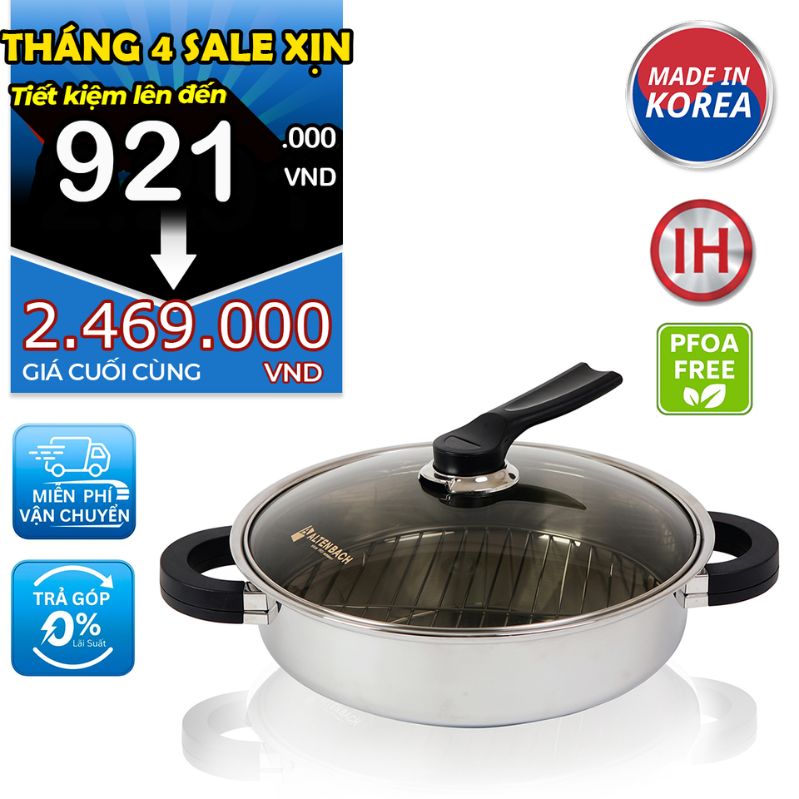 Nồi Inox đa năng 2 in 1 hiệu Altenbach AB-M28W [28cm]