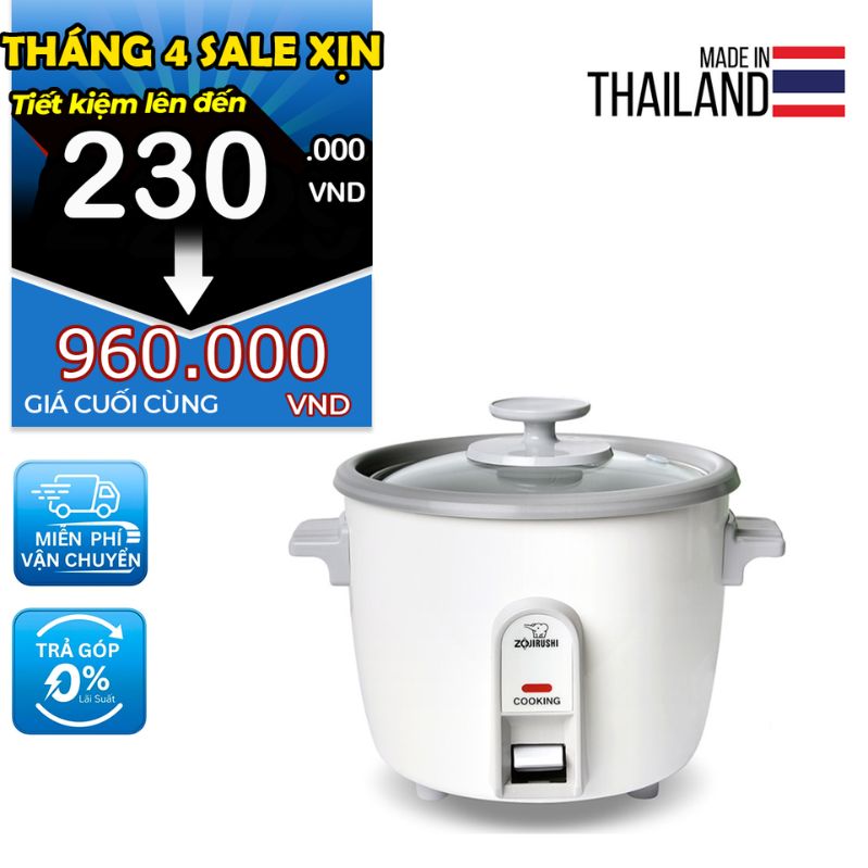 Nồi cơm điện nắp rời 2 trong 1 Zojirushi NH-SQ10 [1.0L]